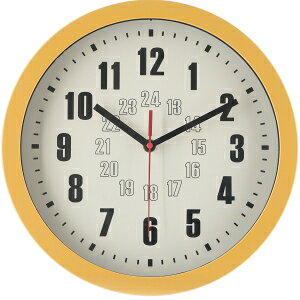 送料無料!!【不二貿易】不二貿易 掛時計 カイラ Φ30 マスタード メーカー直送 代引不可 北海道沖縄離島不可【smtb-u】