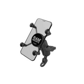 【ラムマウント RAM MOUNTS】ラムマウント RAM-PL2 Xグリップ S &9mm穴ミラーフレームベースセット ショートアーム 1インチボール RAM MOUNTS