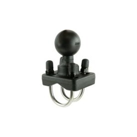 【ラムマウント RAM MOUNTS】ラムマウント RAM-235U ダブルU字クランプベース ステンレスボルト φ25.4-31.75mm対応 1.5インチボール RAM MOUNTS