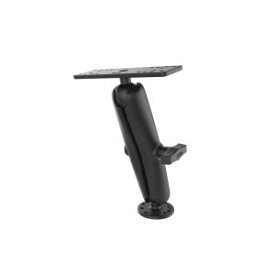 【ラムマウント】ラムマウント RAM-111U-D 魚探マウント(M)＆AMPSラウンドベース(ロングアーム) プレートサイズ158.7x50.8mm 1.5インチボール RAM-111U-D