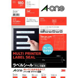 【エーワン Aone】エーワン 31179 ラベルシール プリンタ兼用 再剥離18面