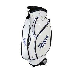 【レザックス】レザックス CDCB-2420 ドラゴンズ スタンドバッグ キャスター付きキャディーバッグ WHITE 9.0型用