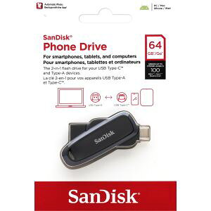 yTfBXN SanDisk COpbP[WzTfBXN SDDDC6-064G-G46 USB Type-A Type-C 2in1 64GB