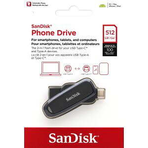 yTfBXN SanDisk COpbP[WzTfBXN SDDDC6-512G-G46 USB Type-A Type-C 2in1 512GB sAi