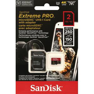 yTfBXN SanDisk COpbP[WzTfBXN }CNSDXC 2TB SDSQXCD-2T00-GN6MA UHS-1 V30 microsd Extream Pro J[h