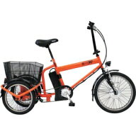 【トラスコ　TRUSCO】トラスコ THR-5503E-A 電動アシストノーパンク三輪自転車 ハザードランナー トライ…