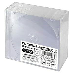 �y���C�������zML-CD05S10PCR CD/DVD/�u���[���C�p�v���P�[�X 10���p�b�N 5mm�� ������