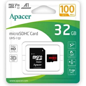 yAyCT[ ApacerzApacer AP32GMCSH10UB-R microSDHC 32GB UHS-1 V10 A1 R=100MB }CNSD [J[ۏ5N