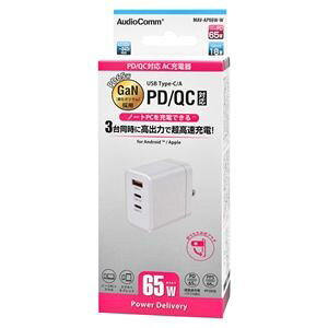yI[d@ OHMzI[d@ AudioComm AC[d PD/QCΉ Type-C/Type-A MAV-AP66W-W