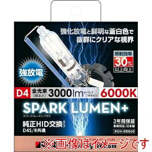 �y���[�V���O�M�A RACING GEAR �z���[�V���O�M�A RGH-RB860 ��������HID�o���u SPARK LUMEN+ D4S/D4R���p 6000K