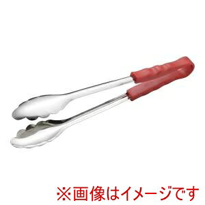 【大泉合成】大泉合成 18-8 PPハンドル カラー万能トング 大 抗菌 レッド
