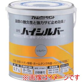 【アトムペイント】アトムペイント 00001-01421 油性ハイシルバー 0.7L シルバー