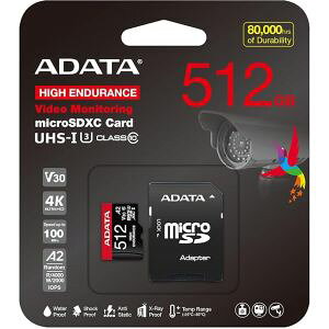 �y�G�C�f�[�^ ADATA�zADATA AUSDX512GUI3V30SHA2-RA1-I �}�C�N��SDXC512GB UHS-I �N���X10 V30 A2 ���[�J�[�ۏ�3�N