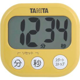 【タニタ TANITA】タニタ TD-384 でか見えタイマー 99分59秒計 マンゴーイエロー TANITA