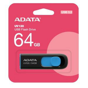 �y�G�C�f�[�^ ADATA�zADATA AUV128-64G-RBE-I USB 3.2 Gen 1 64GB ���[�J�[�ۏ�5�N