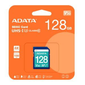 �y�G�C�f�[�^ ADATA�zADATA SDX128GUI3V30SR SDXC128GB UHS-I �N���X10 ���[�J�[�ۏ؉i�N