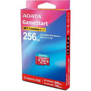 �y�G�C�f�[�^ ADATA�zADATA UD256GEX3L1-C-JP-I microSD Premier Extreme 256GB Switch 2�Ή�