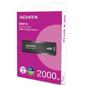 �y�G�C�f�[�^ ADATA�zADATA SC610-2000G-CBK/RD-I �O�t��SSD 2TB