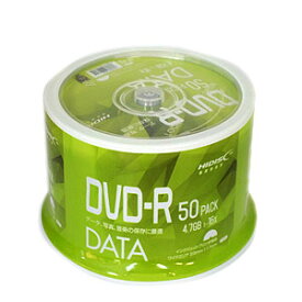 【ハイディスク HI DISC】ハイディスク VVDDR47JP50 データ用DVD-R 4.7GB 50枚 16倍速磁気研究所