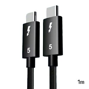 �y�����΂��`�zUSB Type-C to Type-C Thunderbolt5�Ή� 120Gbps 240W 8K�f���o�� 1m