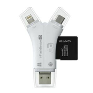 �y�����΂��`�zSD microSD �}���`�J�[�h���[�_�[ �z���C�g