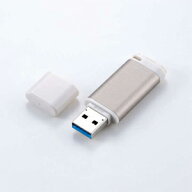 【エレコム ELECOM】エレコム MF-RCU3256GGD USBメモリ USB3.2(Gen1) Type-A キャップ式 アルミ素材 256G…