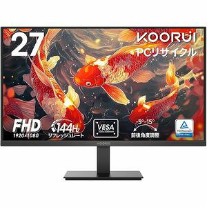 ���������I�I�y�N�[���C KOORUI�zKOORUI E2712K 27�C���` 1920×1080 144Hz 5ms ���j�^�[�ysmtb-u�z