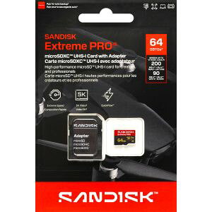 �ySanDisk ���s�A���i2�T�ԕۏ؂̂݁z�T���f�B�X�N �}�C�N��SDXC 64GB SDSQXCU-064G-GS6MA UHS-I U3 class10 A2 V30 ExtremePRO