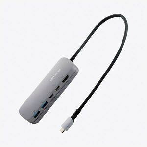 �y�G���R�� ELECOM�z�G���R�� DST-C19SV/EC Type-C �h�b�L���O�X�e�[�V����/�A���~�{�f�B/USBA×2/HDMI×1/USB-C×2/�V���o�[