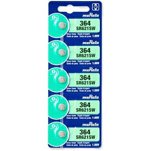 �y���c���쏊 MURATA�zMURATA SR621SW 364 �_����d�r 1.55V 5�p�b�N �C�O�� ���c���쏊 �����^