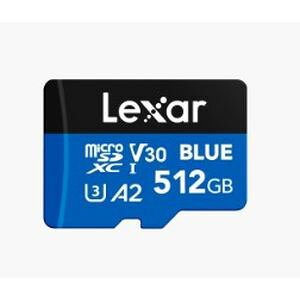 �y���L�T�[ Lexar�zLexar LMSBLUE512G-BNANG Lexar Blue microSDXC 512GB UHS-1 U3 V30 A2 �A�_�v�^�t 10�N�ۏ�