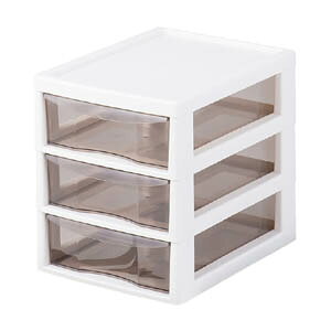 【ジェイ・イー・ジェイ JEJ】ジェイ・イー・ジェイ アプロスA4 深型3段 アイボリー