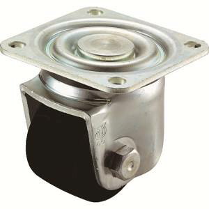 【ユーエイキャスター YUEI】ユーエイキャスター UHG-65GFB 低床式重荷重キャスター自在車 65径強化ナイロン車輪