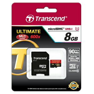 ygZh TranscendzmicroSDHC 8GB TS8GUSDHC10U1 UHS-I Class10 600{ MLC