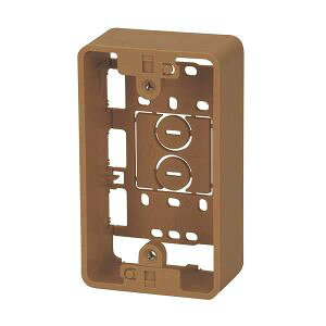 【オーム電機 OHM】オーム電機 モール用BOX 茶 1個用 DZ-FCB1BR 00-4284