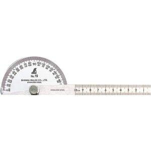 �y�V�������� SHINWA�z�V�������� 62480 �v���g���N�^�[ 19 �V���o�[��90 �Ɩڐ�10cm