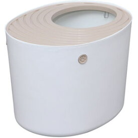 【アイリスオーヤマ】アイリスオーヤマ 上から猫トイレ ホワイト PUNT-530