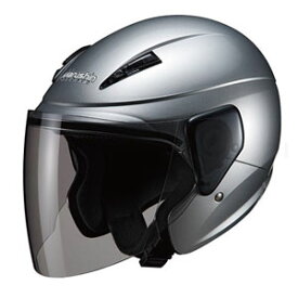 【マルシン工業 Marushin】バイクヘルメット セミジェット M-520 シルバー フリーサイズ 57～60cm未満