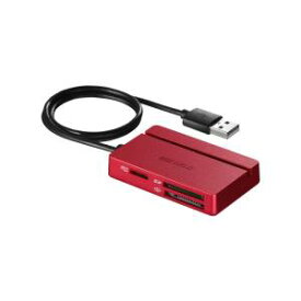 【バッファロー BUFFALO】バッファロー BSCR100U2RD USB2.0 マルチカードリーダー ライター レッド