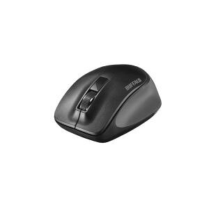 �y�o�b�t�@���[ BUFFALO�zPremium Fit�}�E�X ����/BlueLED���w��/�É�/3�{�^��/M�T�C�Y �u���b�N BSMBW300MBK
