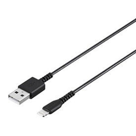 【バッファロー BUFFALO】USB2.0ケーブル(Type-A to Lightning) MFi認証モデル ブラック 2.0m BSMPCL120BK
