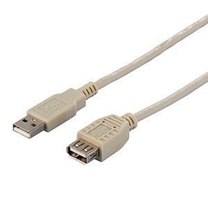 �y�o�b�t�@���[ BUFFALO�zUSB2.0�����P�[�u�� (A to A) 1.5m �A�C�{���[ BSUAA215IV