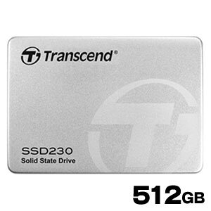 ygZh TranscendzgZh TS512GSSD230S SSD 512GB 2.5C` SATA3 6Gb/s 3D TLC NAND̗p 3Nۏ