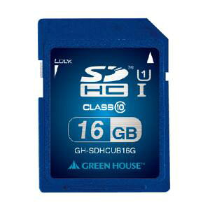 yO[nEX GreenHousezO[nEX GH-SDHCUB16G SDHC[J[h UHS-I NX10 16GB