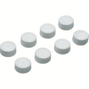 【トラスコ中山 TRUSCO】樹脂台車 交換用目隠しキャップ ホワイト 8個入り JDMC-8S-W
