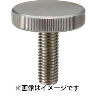 【トラスコ中山 TRUSCO】ローレットノブ 平型 オネジ・スチール製 外径24×ネジM6 TKKBF-M6X16