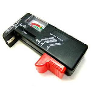 【あきばお〜】バッテリーチェッカー 電池チェッカー ボタン電池 単1 2 3 4 5 角電池 006P