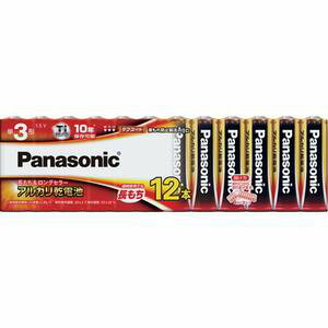 【パナソニック(Panasonic)】アルカリ乾電池 単3形 12本パック LR6XJ/12SW