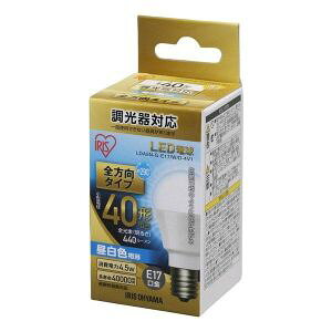 �y�A�C���X�I�[���} IRIS�zLED�d�� E17 �S���� ���� 40�`���� �����F LDA5N-G-E17/W/D-4V1