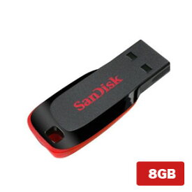 【サンディスク SanDisk 海外パッケージ】サンディスク USBメモリ 8GB SDCZ50-008G-B35 USB2.0対応